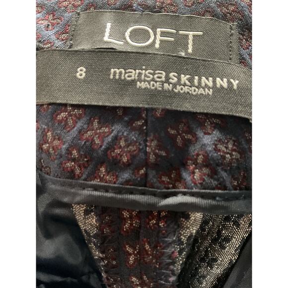 LOFT Purple Skinny Pants size 8 - Picture 3 of 4